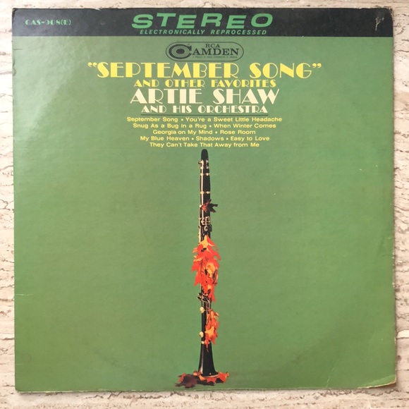 Artie Shaw September Song Vinyl Lp '65 - Picture 2 of 8